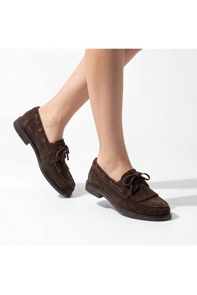 Eric Nurnberg Helen Hakiki Deri Kadın Loafer