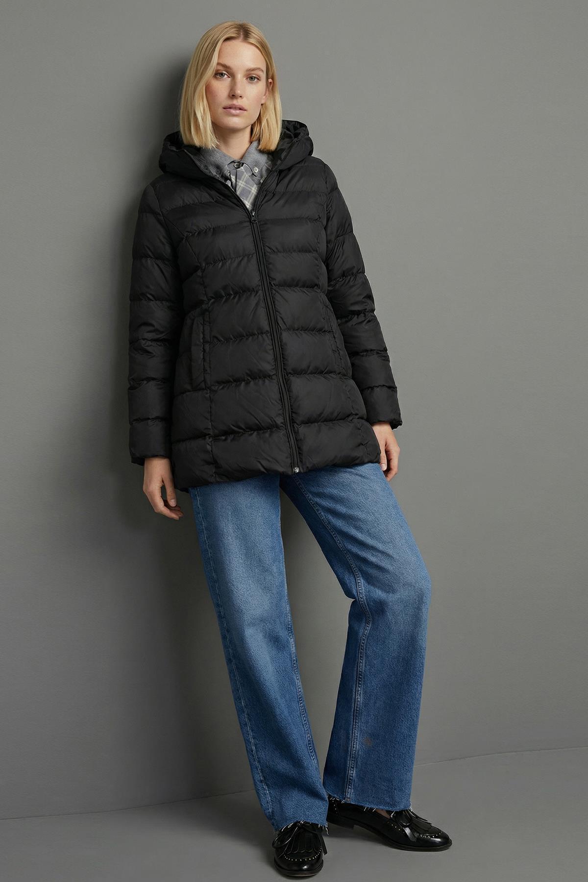 Journey  Uzun-Kapişonlu Mont - Görsel 3