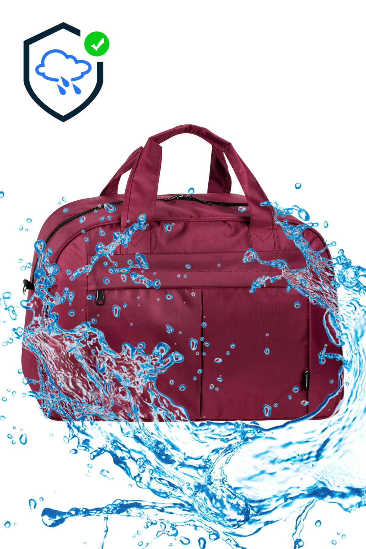 barberri Birinci Kalite Full Astarlı Demir Aksesuarlı Köpük Kaplı Spor Seyahat El Valizi 50x30x18 CM görsel 2