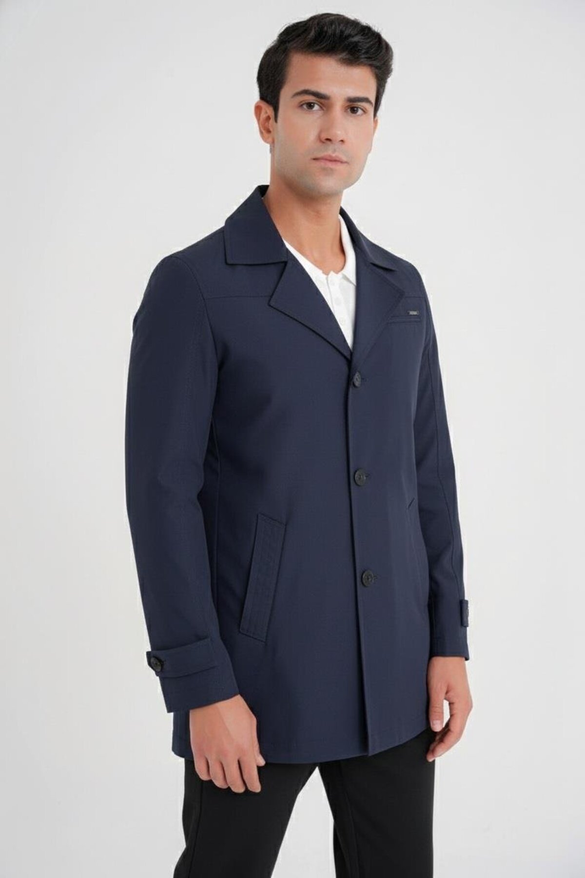 Erkek Slim Fit Lacivert Kaban KA 093 — سرمه‌ای KA093K0725 — تصویر 2 از 4