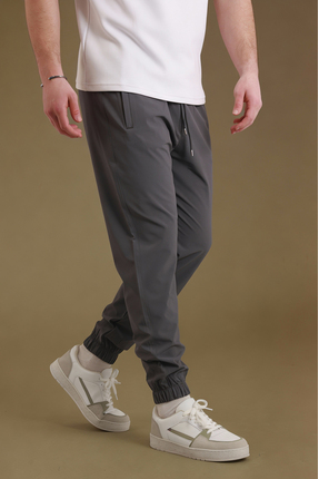 Sizce Moda Erkek Antrasit Paraşüt Kumaş Eşofman Altı | Paça Lastikli, Fermuar...