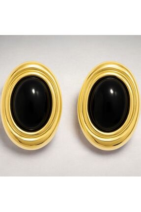 TUÇİNA PREMİUM Vintage Oval Çelik Küpe