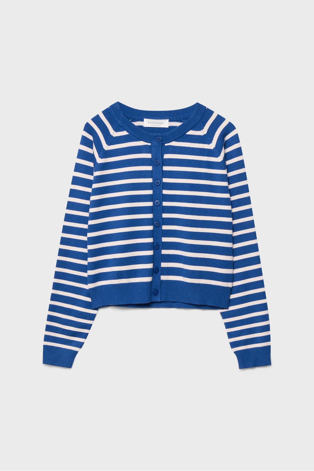 Stradivarius  Reglan kollu düğmeli triko hırka - Görsel 6