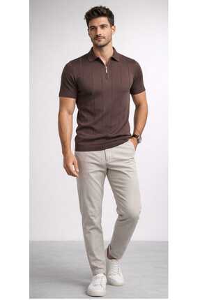 Castello erkek tsort polo yaka fermuarlı