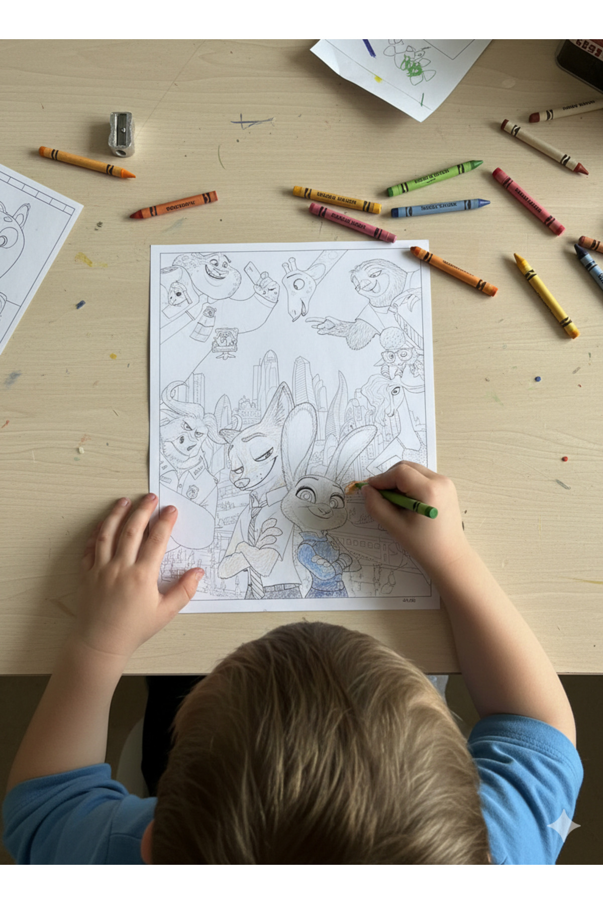 YILDIRIM OYUNCAK 16 Sayfa Zootopia Figür Boyama Kitabı + 20 Adet Stıcker Ve Zootopia Maske fotoğrafı 2 (önizleme)