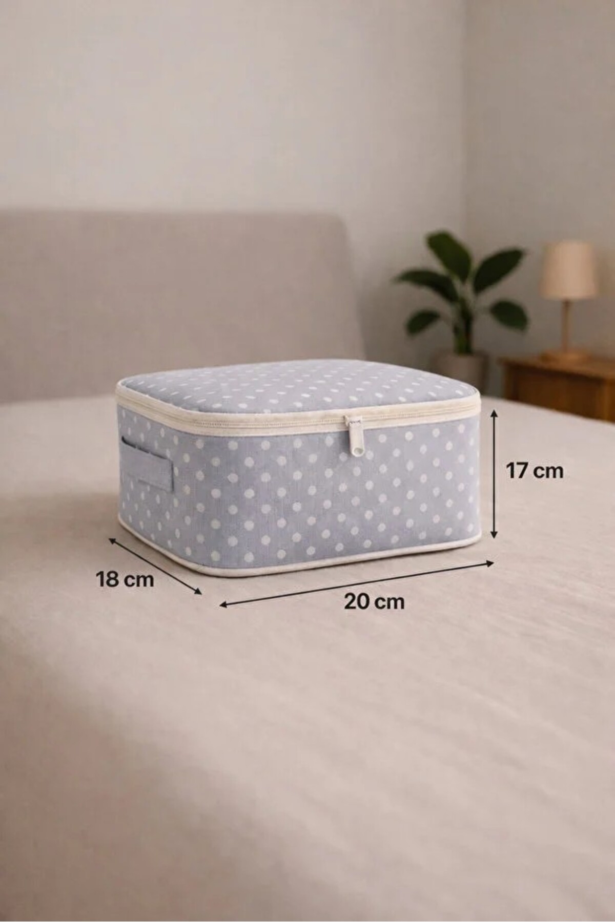 Serstil 6 Parça Doğum/Hastane Çıkış Çantası – Bebek Bakım Hurç ve Çanta Seti - Gri Benekli fotoğrafı 2 (önizleme)