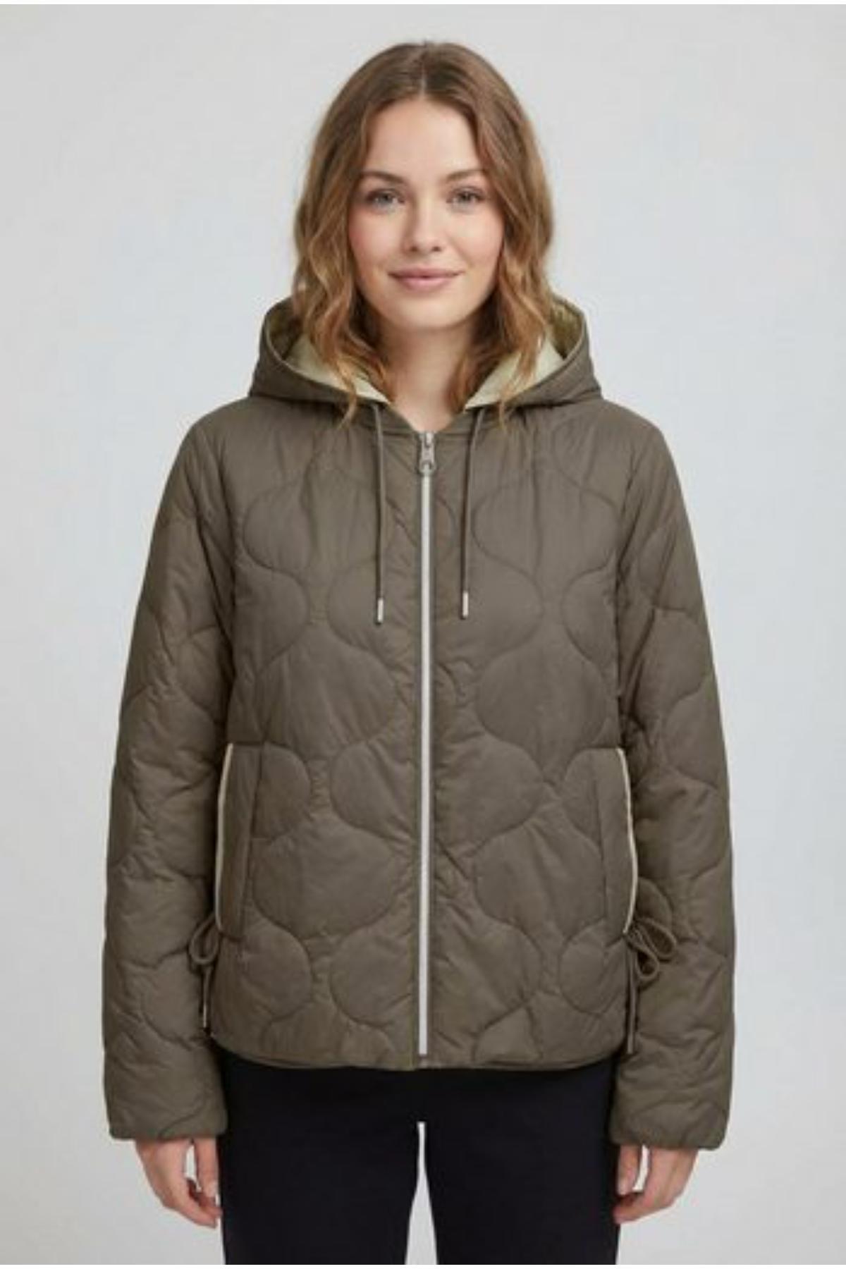 ONLY  Walnut Kadın / Kız ONLMIKI HOOD QUILT JACKET CC OTW Model Kodu: ( 15361128Walnut) - Görsel 3