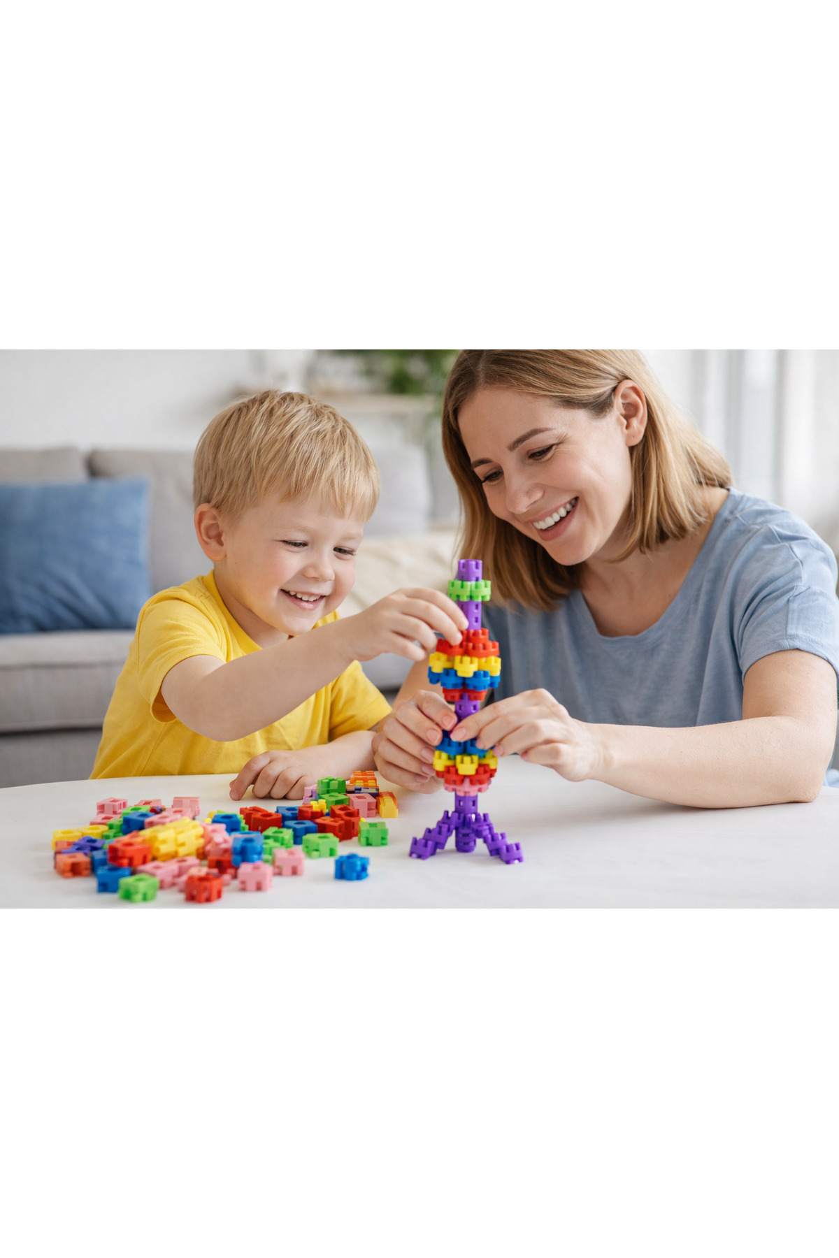 ZİVENTA 250 Parça Altıgen Çarklı Yapı Blok Seti Eğitici Puzzle Bloklar Motor Beceri Oyuncağı Kutulu Manyetik fotoğrafı 2 (önizleme)