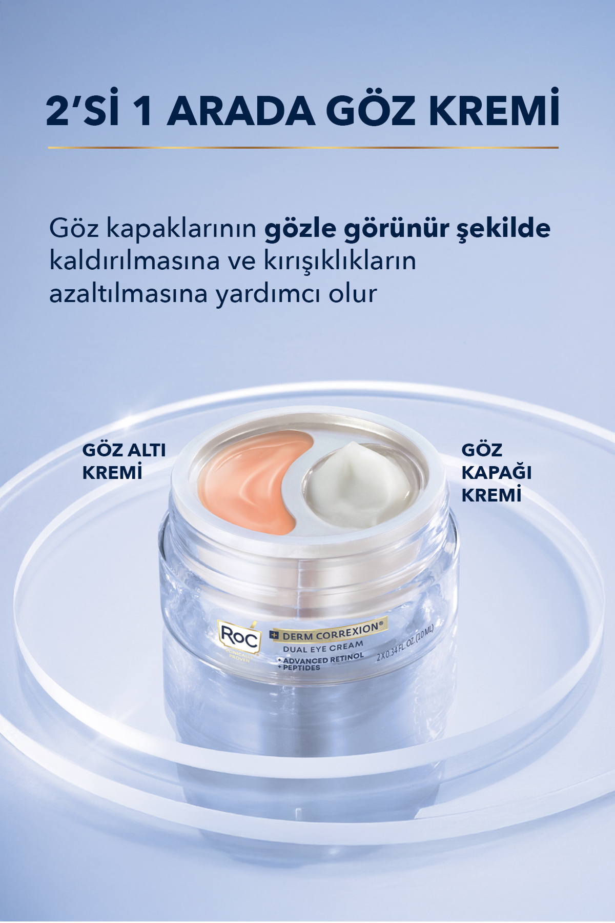 Retinol Kapsül Serum Hediyeli Retinol + Peptit İçeren İkili Göz Çevresi Bakım Kremi 20 ml — ROC0018 — تصویر 4 از 8