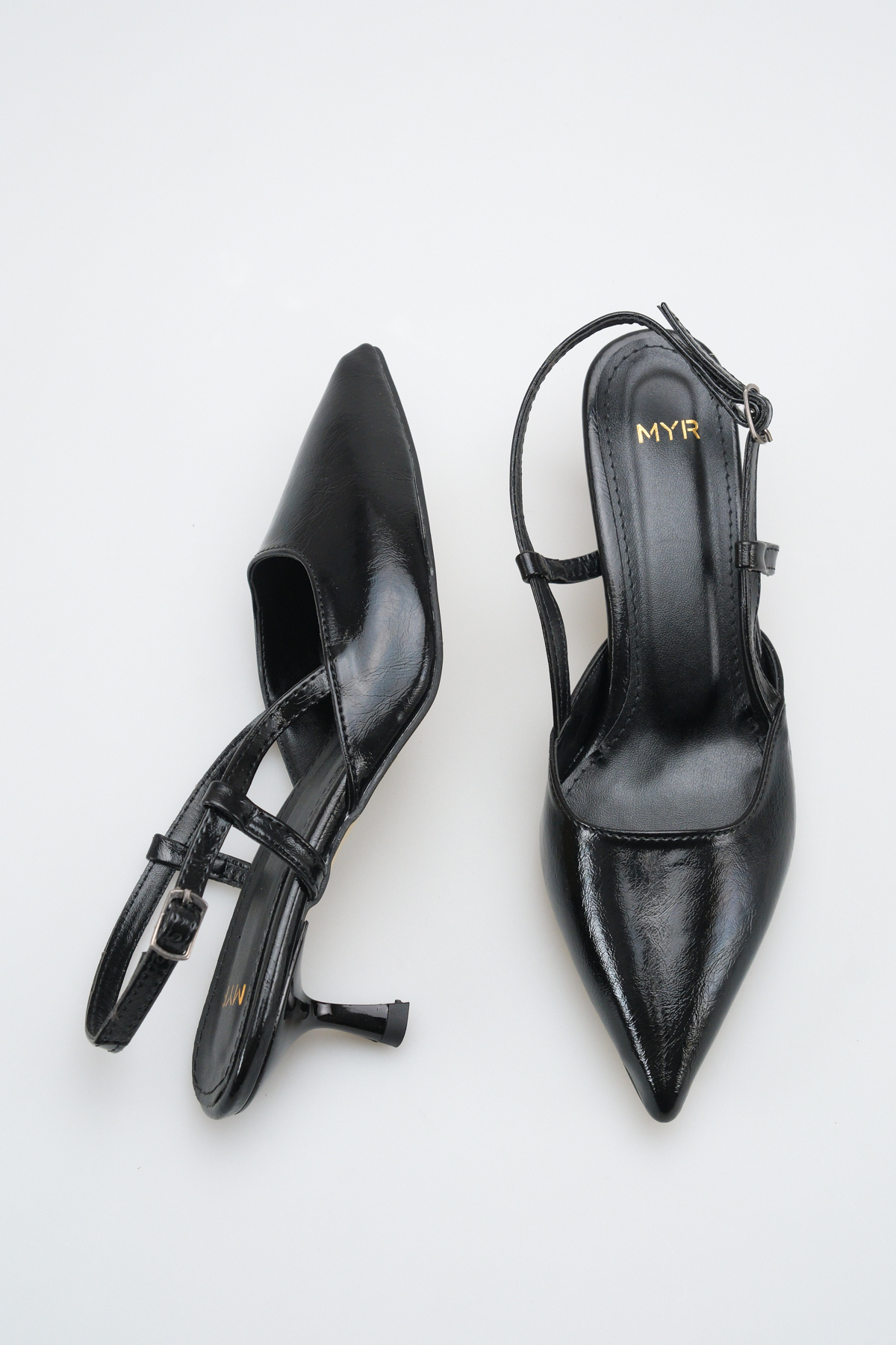 meyra'nın ayakkabıları  Kadın Topuklu Ayakkabı Siyah Yanki (5,5 cm) - Görsel 4