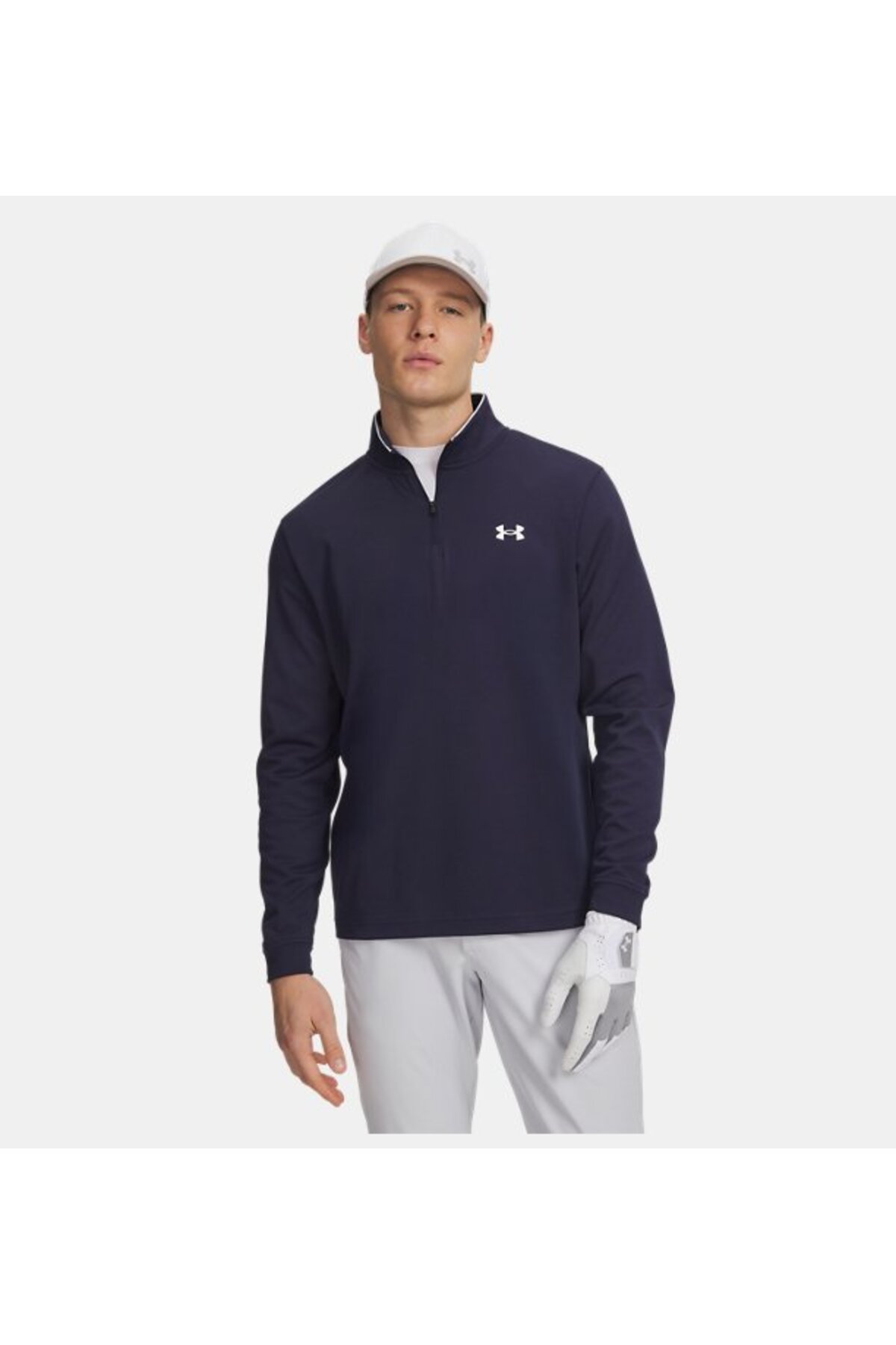 آندر آرمور تی شرت زیپی آستین بلند 1/4 مردانه UA Matchplay 6010892-410