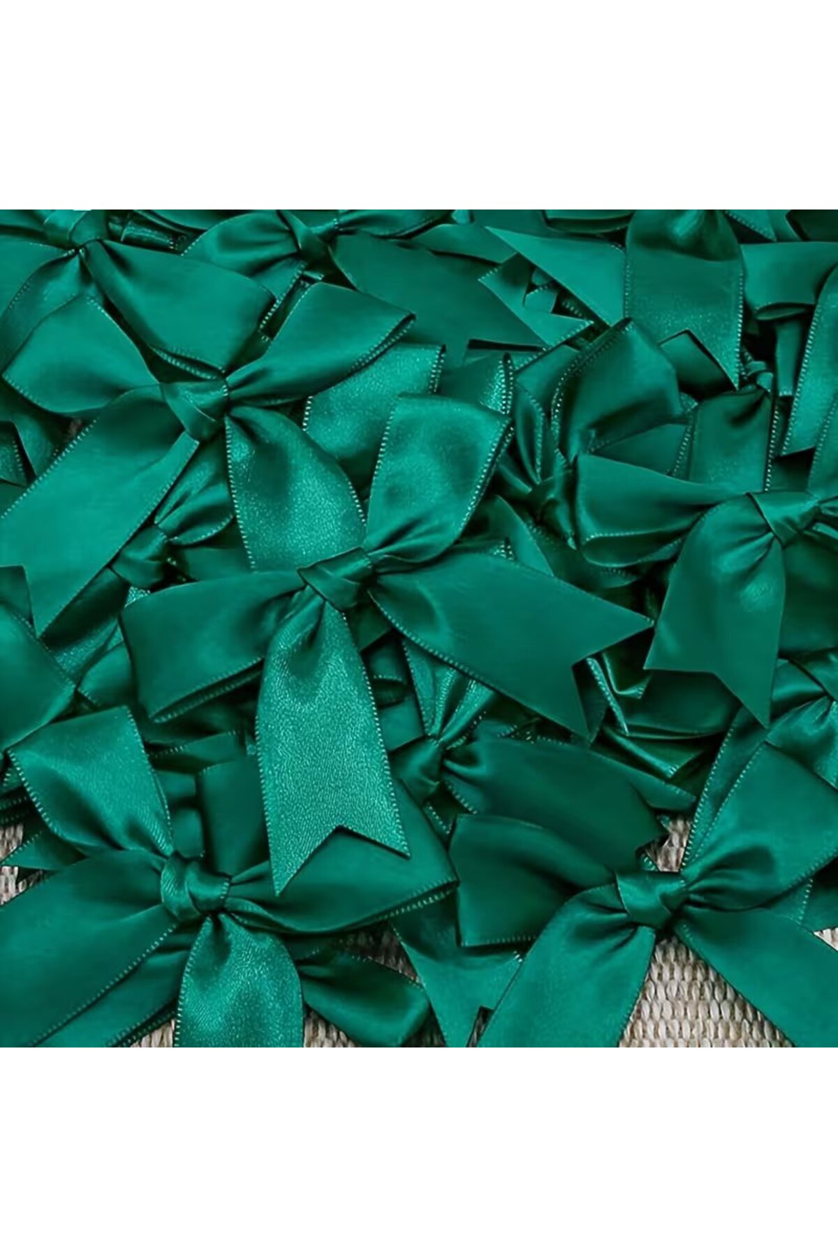 Satin Ribbon Ready Bow 10 Pieces, Suitable for Decoration, 2 cm wide Bow