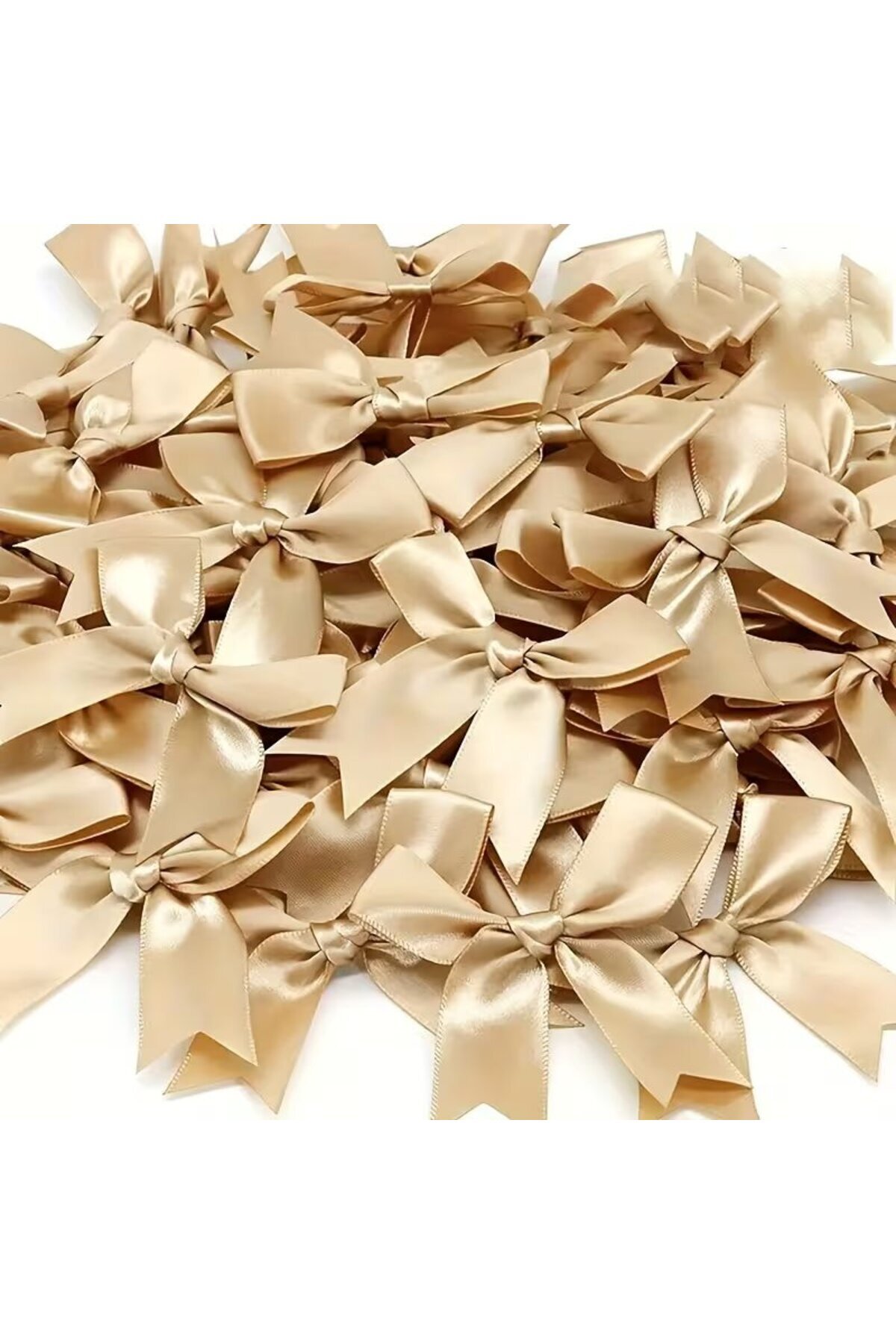 Satin Ribbon Ready Bow 10 Pieces, Suitable for Decoration, 2 cm wide Bow