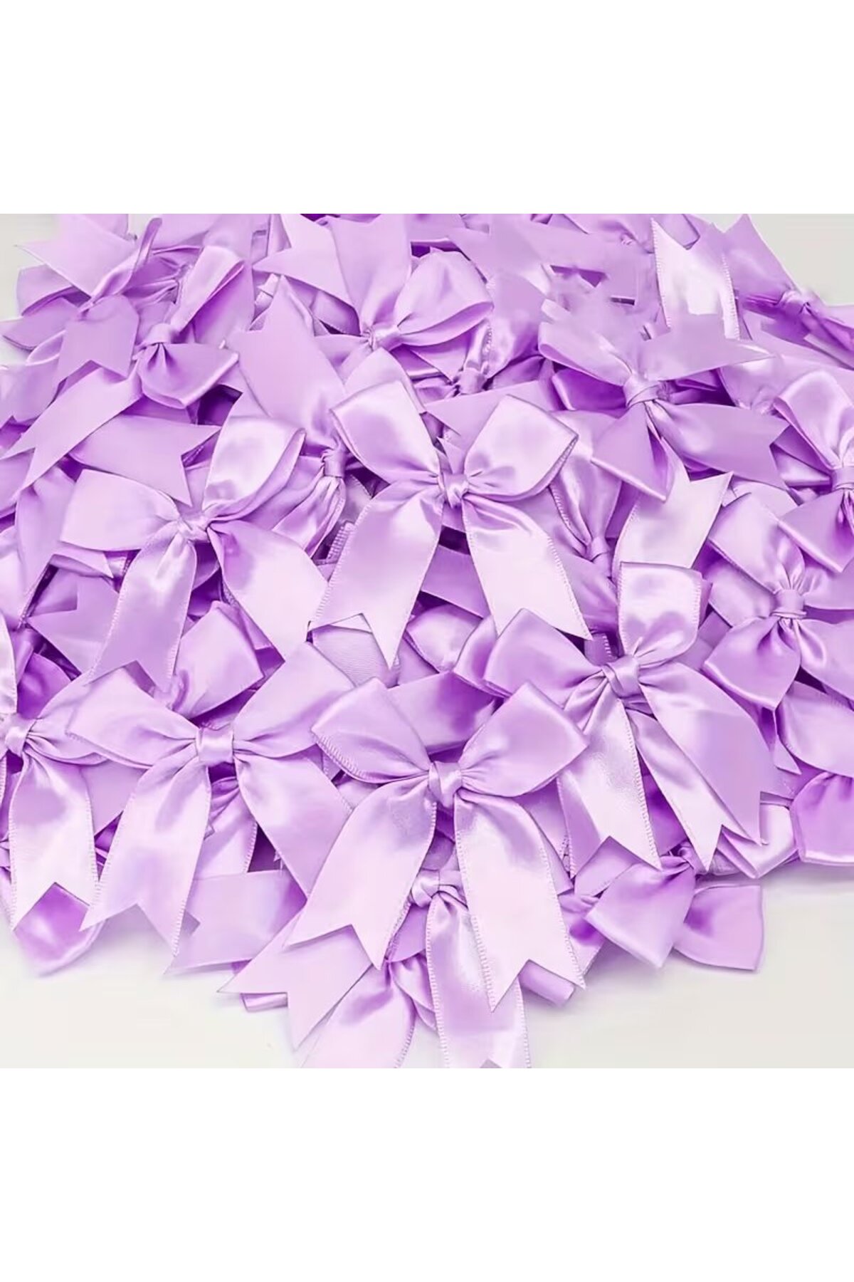 Satin Ribbon Ready Bow 10 Pieces, Suitable for Decoration, 2 cm wide Bow