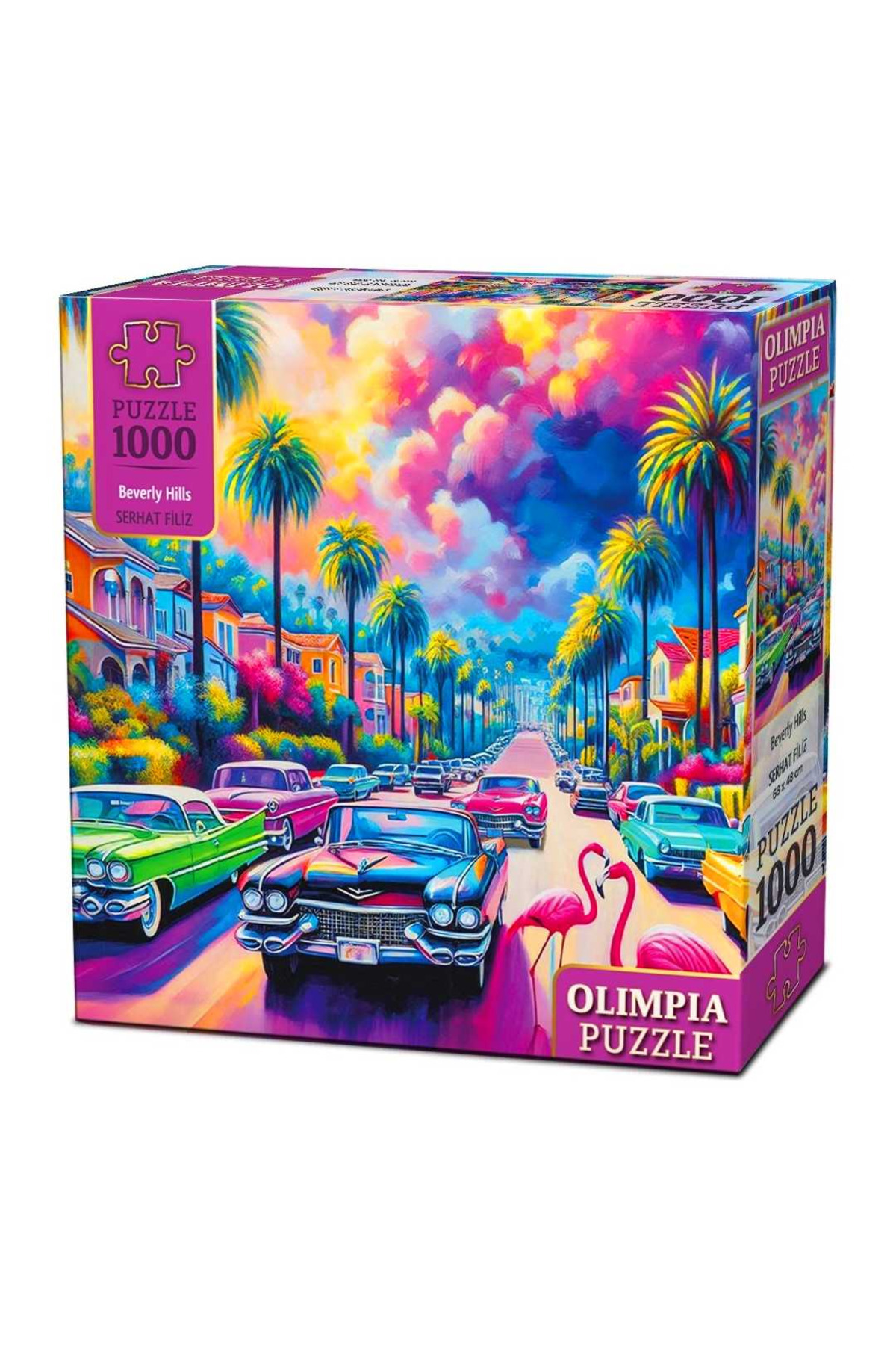 Art Tone 🧩 OLIMPIA PUZZLE Beverly Hills 1000 Parça | Renkli Şehir