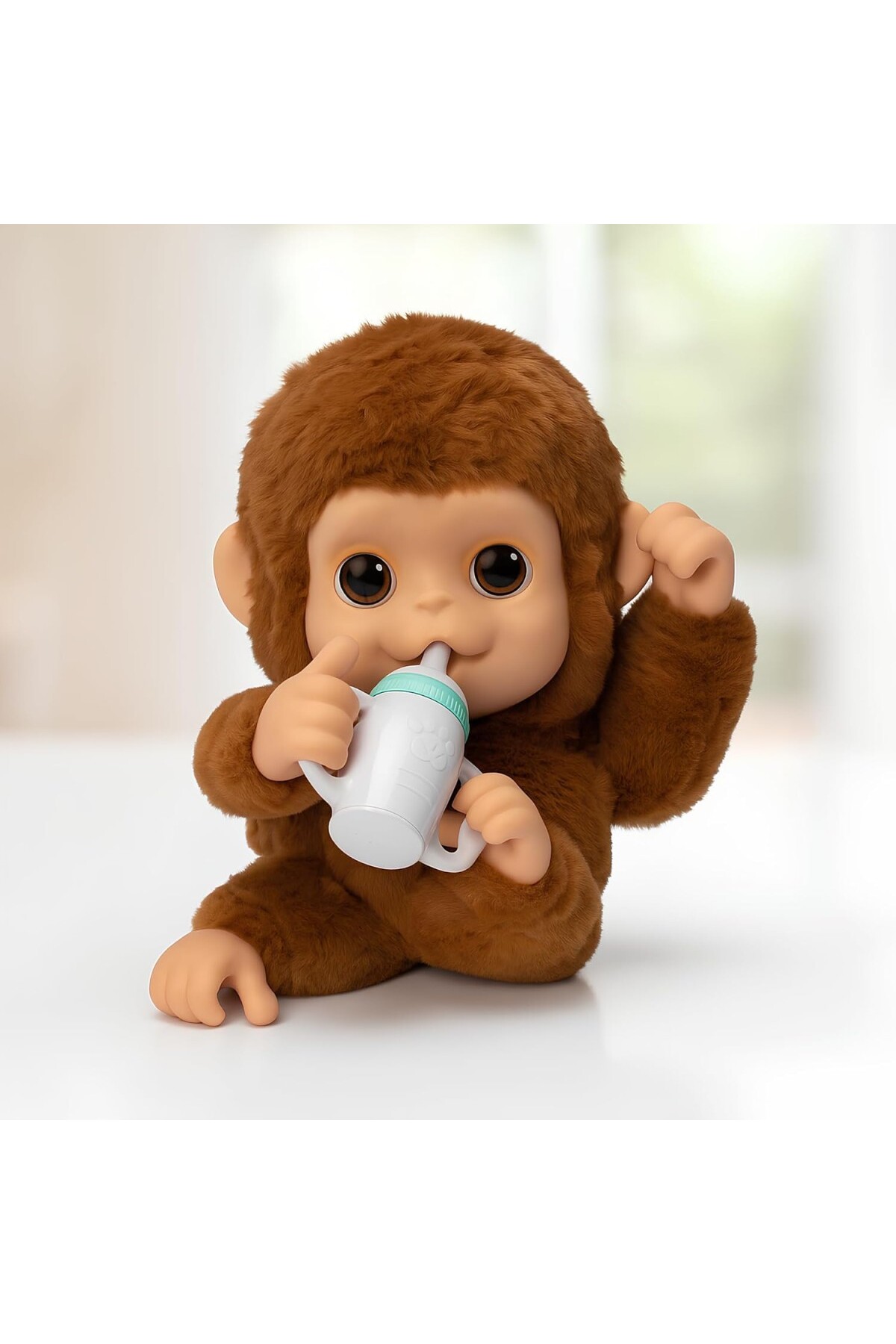 AyrStore My Baby Monkey - 50'den Fazla Ses ve Reaksiyon Özelliğine Sahip Sevimli İnteraktif Bebe fotoğrafı 7 (önizleme)
