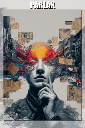 CALLWOOD Dadaizm Art - Absürt Kolaj Tasarım Çerçevesiz Duvar Posteri