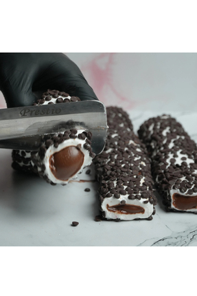 Prestio Damla Çikolatalı Sarma Lokum 400g, Premium Metal Kutuda Türk Lokumu