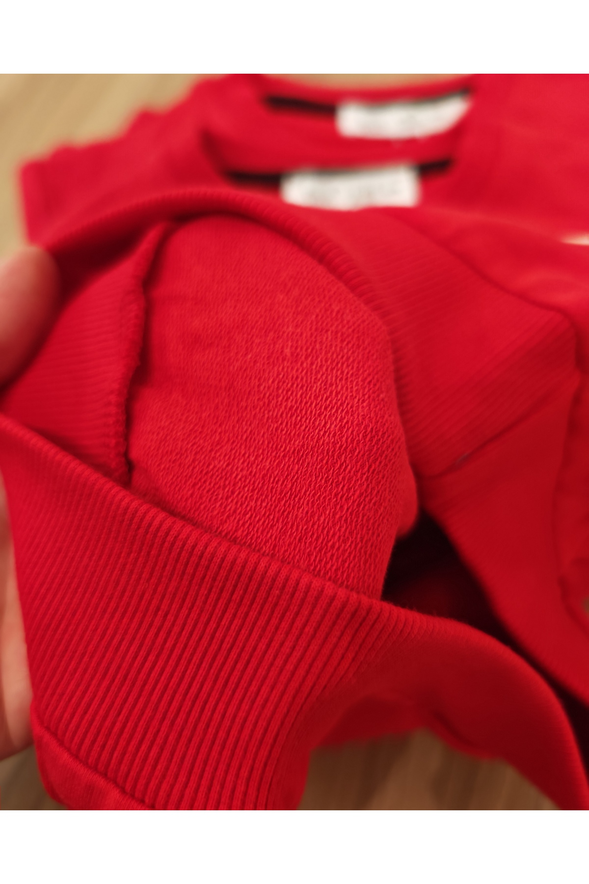 Kırmızı Erkek Kız Sweatshirt - Kırmızı