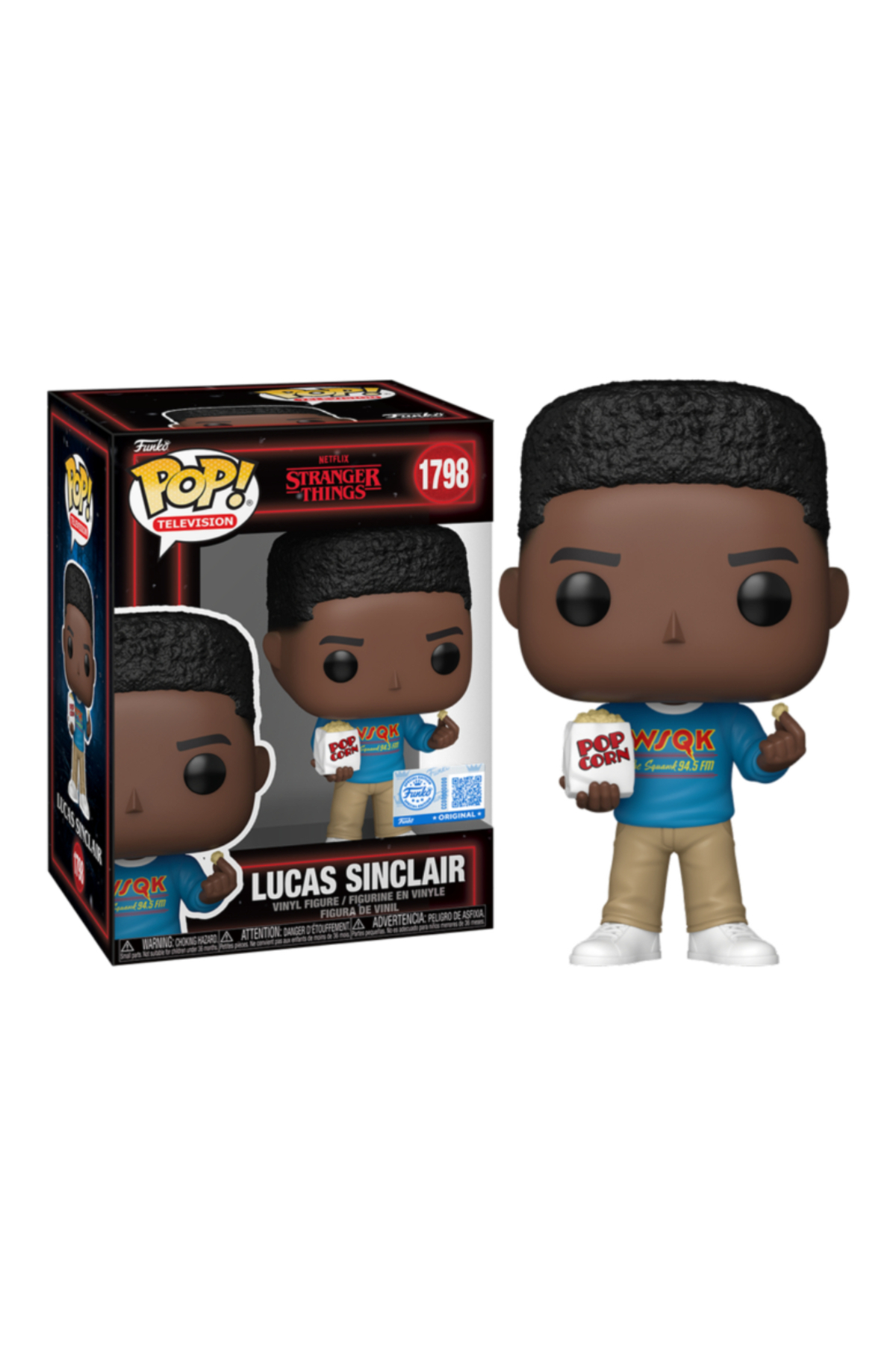 Stranger Things　フィギュアセット Funko pop Funko Stranger Things – Lucas Sinclair with Popcorn (Season 5) Pop
