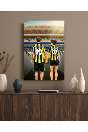 ABENOVA Kişiye Özel Taraftar Çift Tablosu – İsim & Numara Yazılabilir