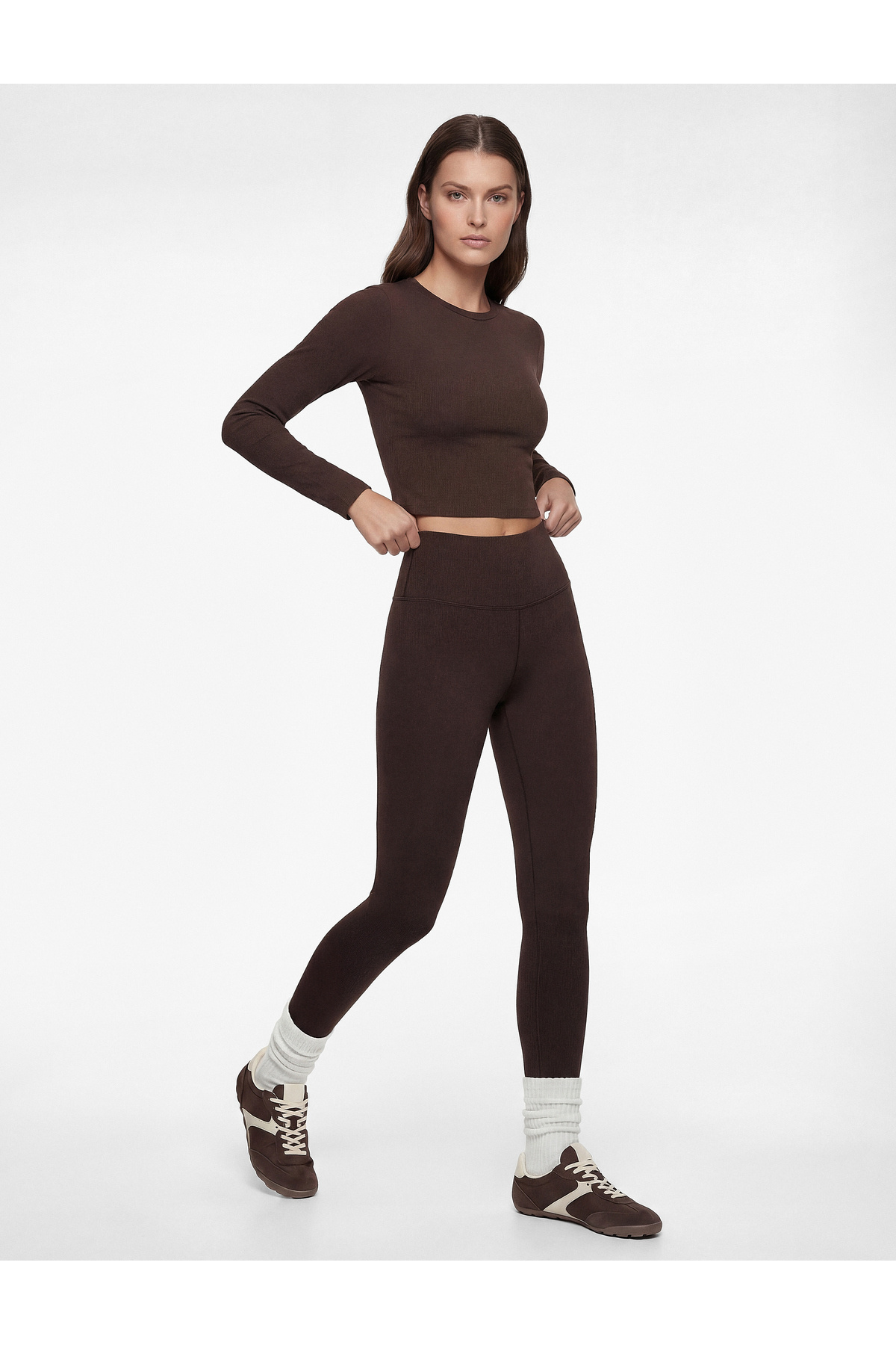 Koton Yüksek Bel Skinny Fit Spor Tayt