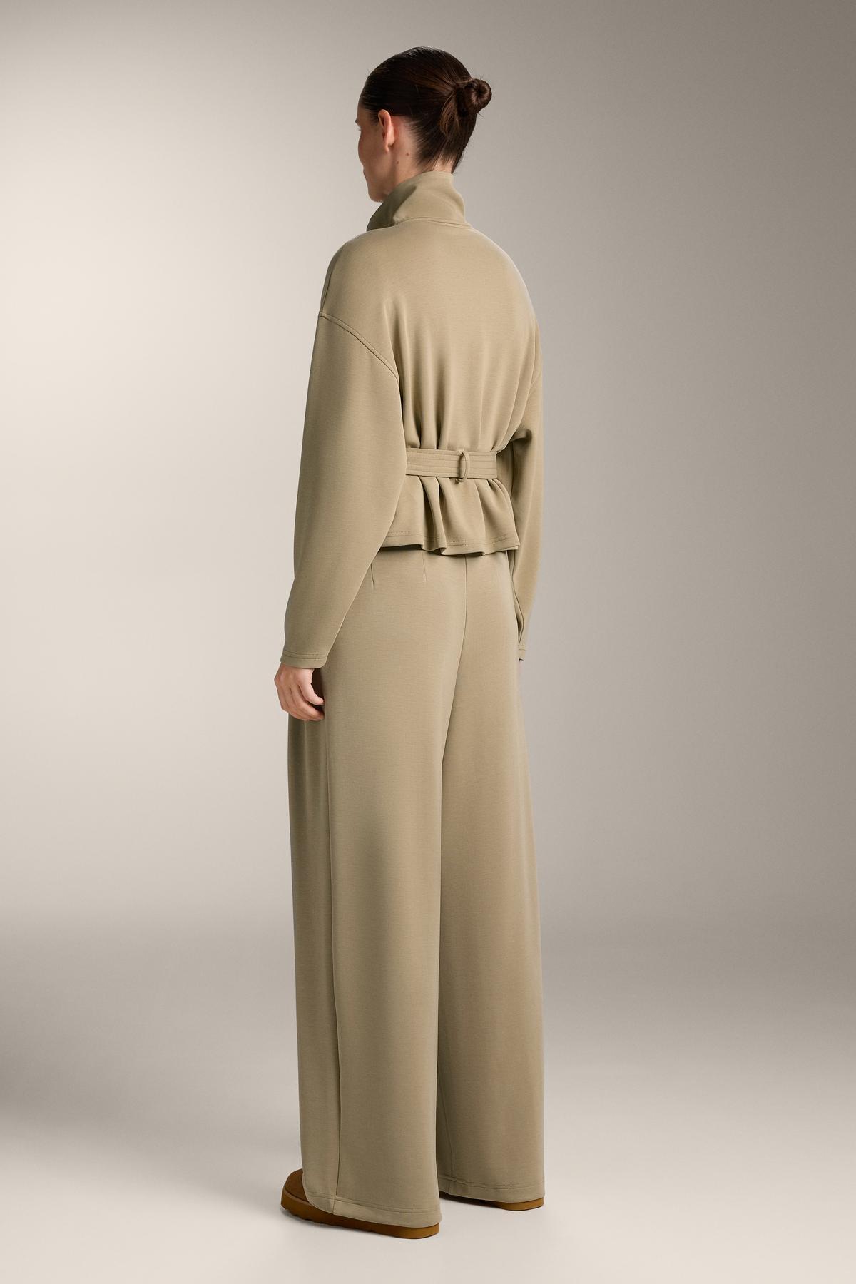 Oysho  Yumuşak dokulu, modal içeren, pilili, geniş paça pantolon - Görsel 5