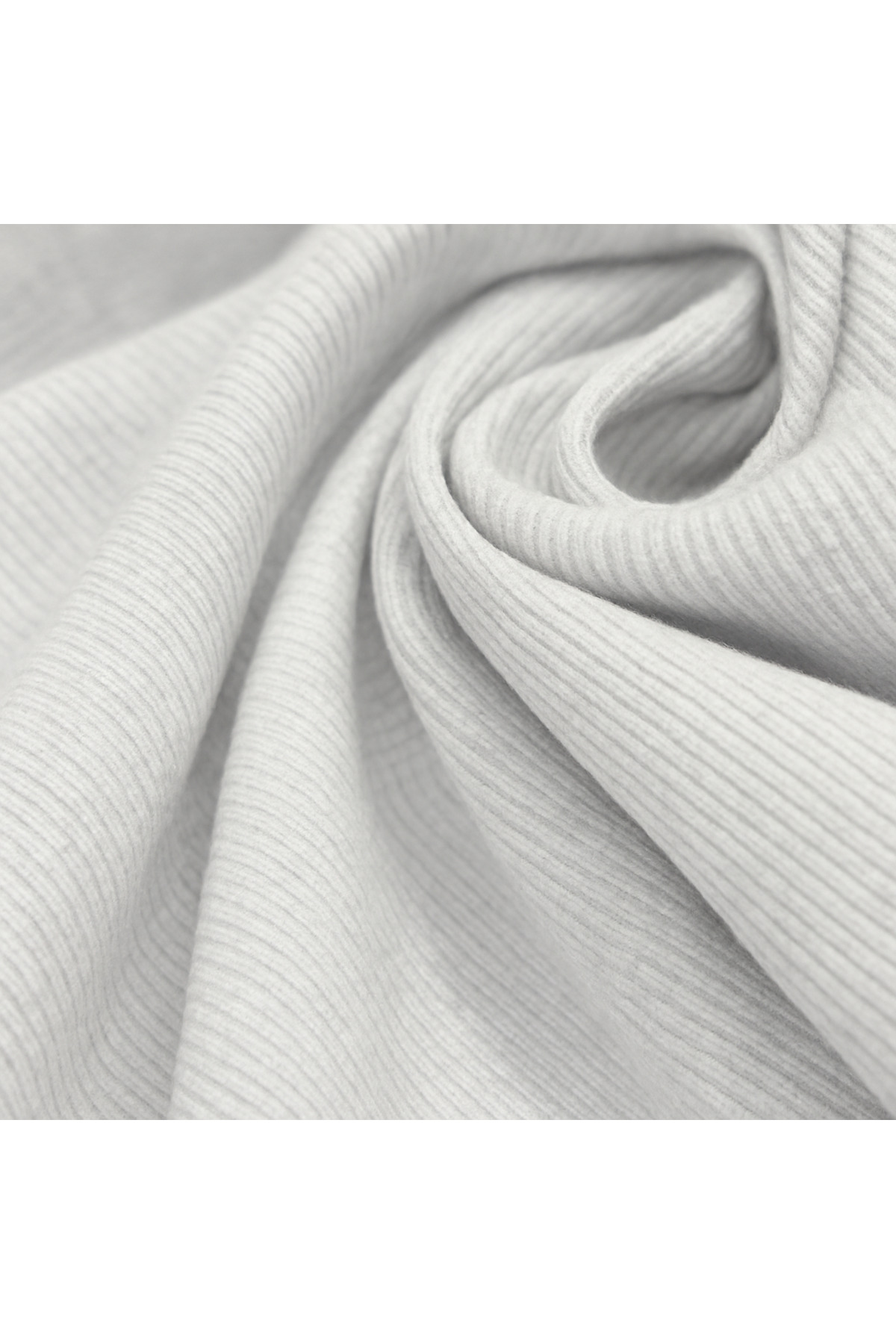 MİO ESTİLO  Kadın Fitilli Patlı Havuz Yaka Uzun Kol Kaşkorse Gri Bluz – Novelle - Görsel 3