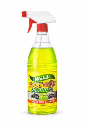 Will Temizlik Will Sarı Güç Sihirbaz Çok Amaçlı Yağ & Kir Çözücü Sprey 1000 ml