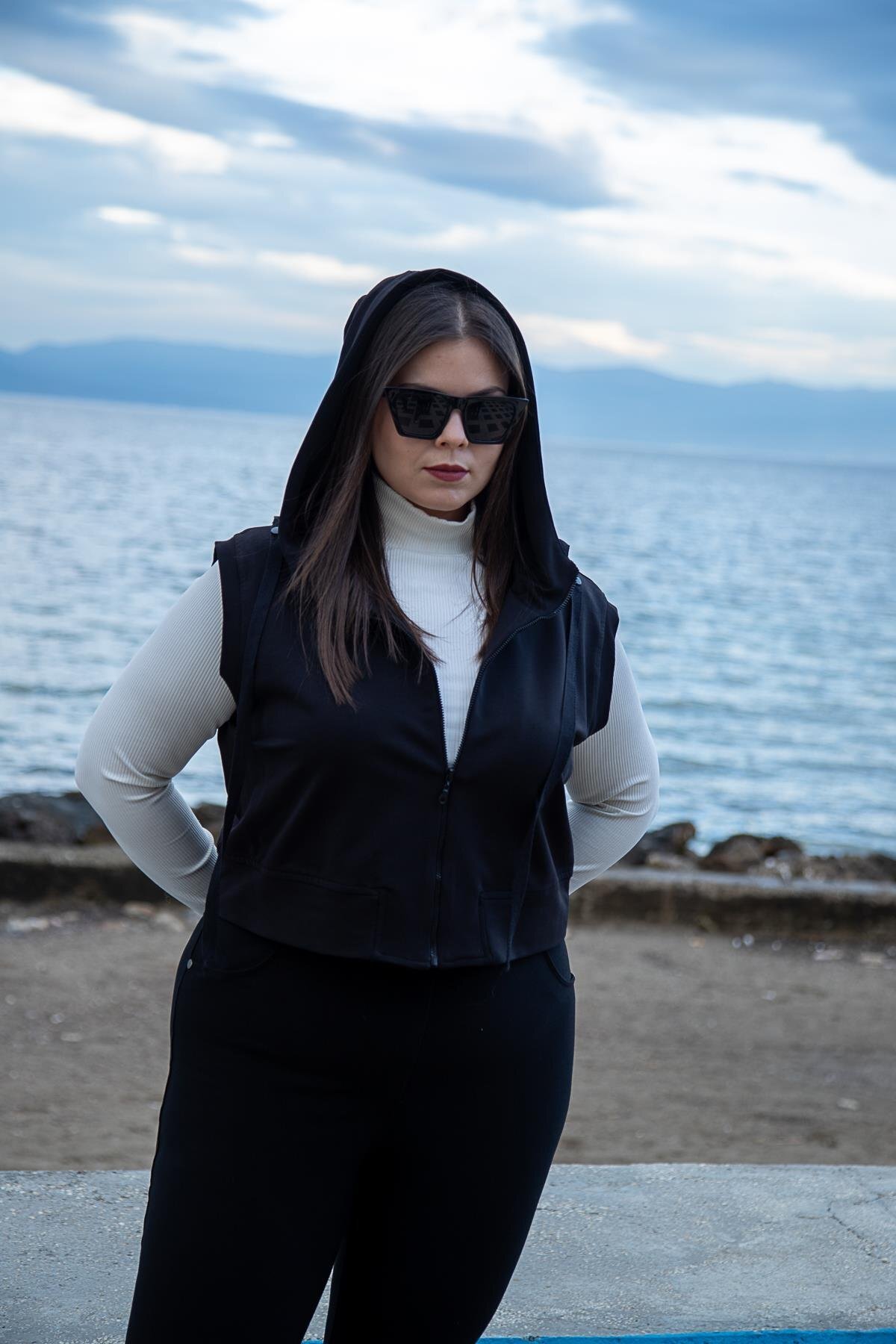 Roxxlen  Büyük Beden Cepl Kapitone 2'li Mont - Görsel 5