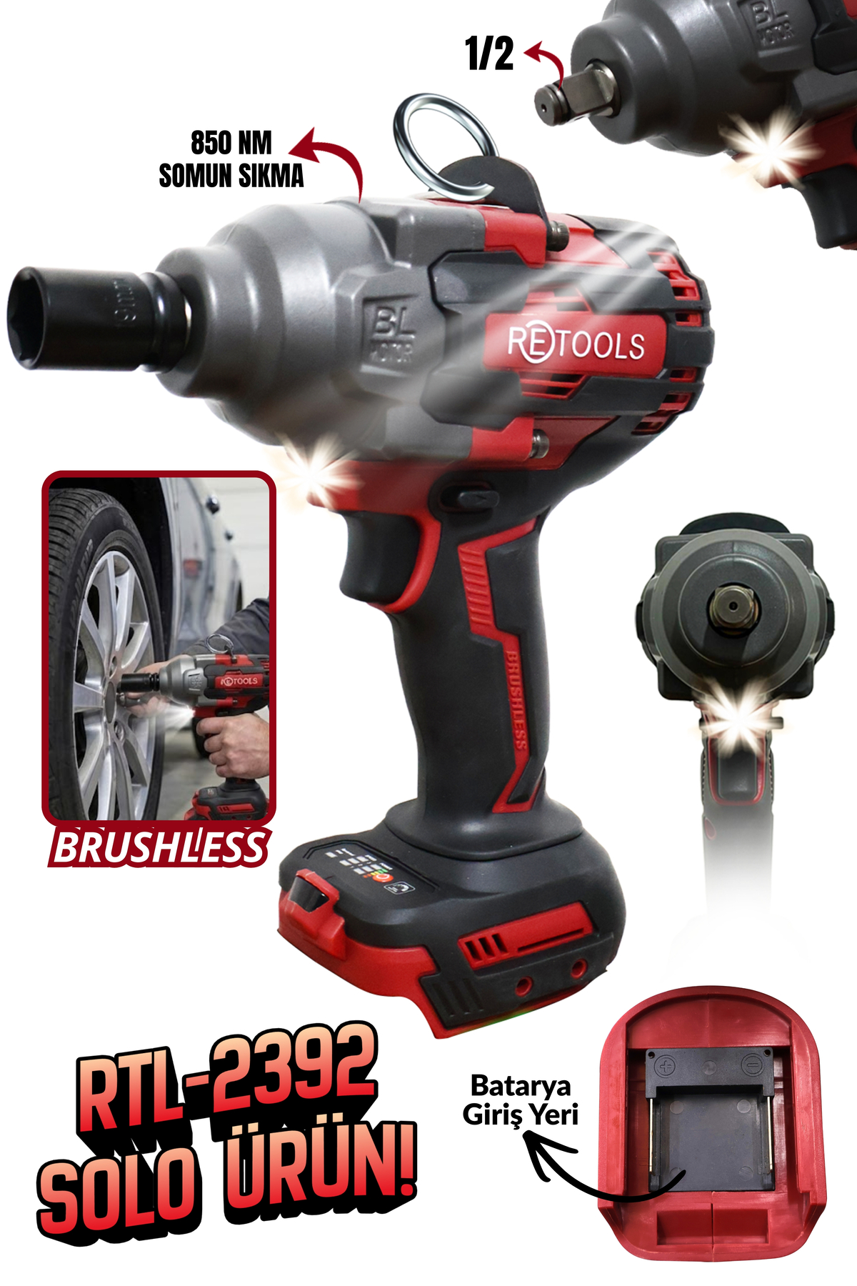 RETOOLS BORDO 850 NM TORKLU SOMUN SIKMA KAFA - Fiyatı, Yorumları