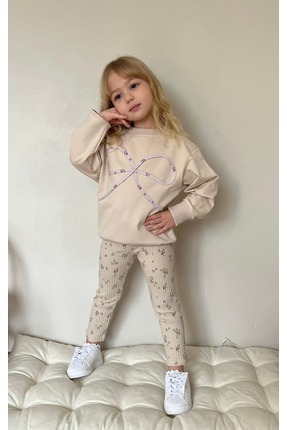 Patriko KIZ ÇOCUK YENİ SEZON ÇITIR ÇİÇEK DESENLİ-KURDELE DETAYLI SPOR-ŞIK SWE...