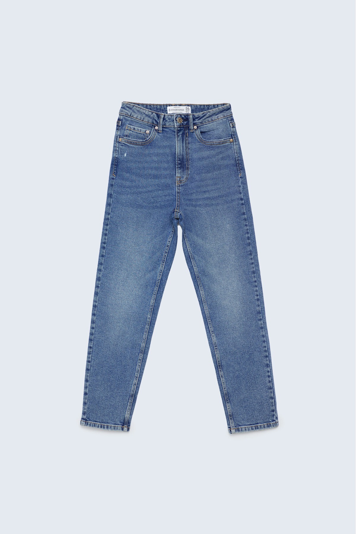 Stradivarius  1465 Mom Fit Dar Kesim Jean - Görsel 6