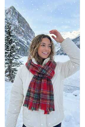 LAGRANZE La Granze Kadın Kışlık Desenli Şal/Atkı