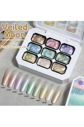 Born Pretty UR Sugar Veiled Moon 4 in 1 Pat Painting Gel palet(9Renk)