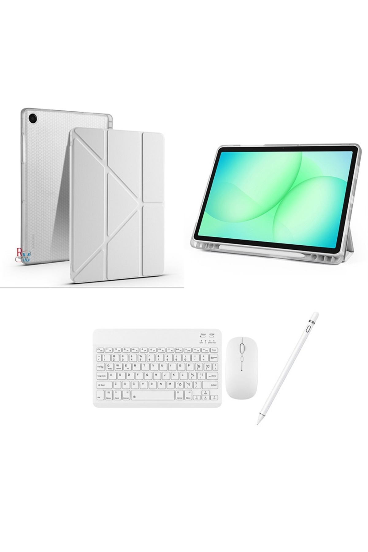 Stand Case Keyboard Mouse and Touch Pen Set Compatible with Samsung Galaxy Tab A11 Plus SM-X230