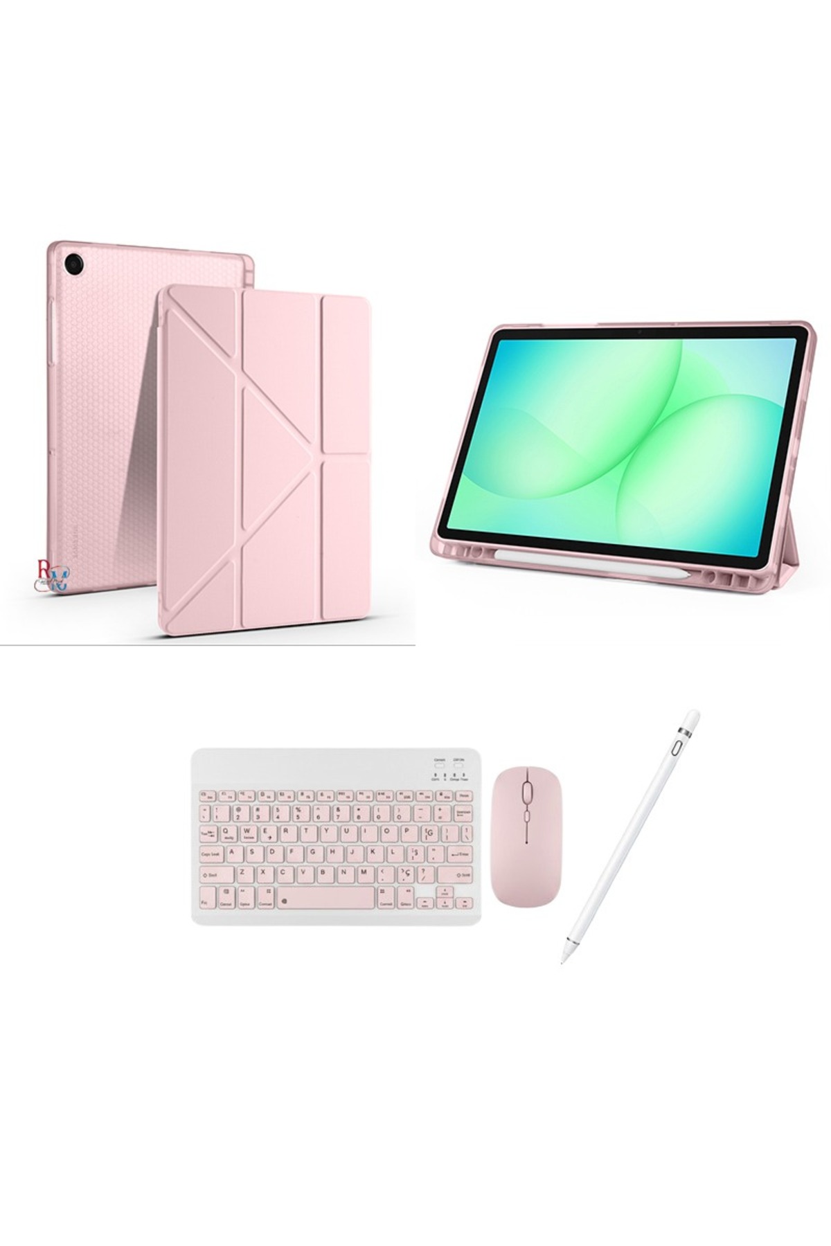 Stand Case Keyboard Mouse and Touch Pen Set Compatible with Samsung Galaxy Tab A11 Plus SM-X230