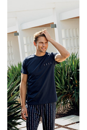 Arnetta Erkek, %100 Cotton, (Çorap Hediyeli), Pijama Takımı