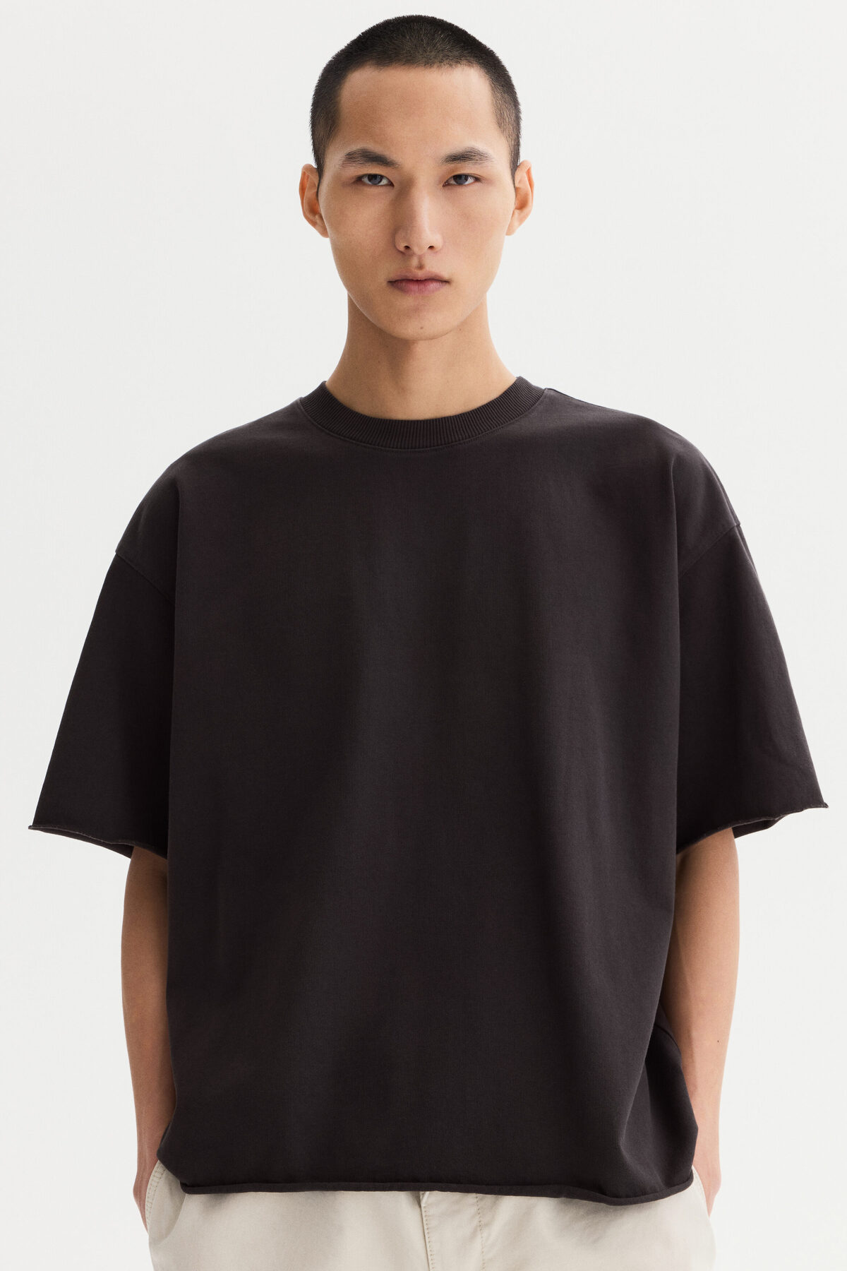 تی‌شرت کوتاه و گشاد، سایز بزرگ، مناسب برای همه سنین اچ اند ام تی شرت بزرگ سایز H&M