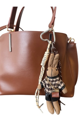 NO BRAND Tavşan Figürlü Şık Çanta Charmı – Dekoratif Çanta Aksesuarı