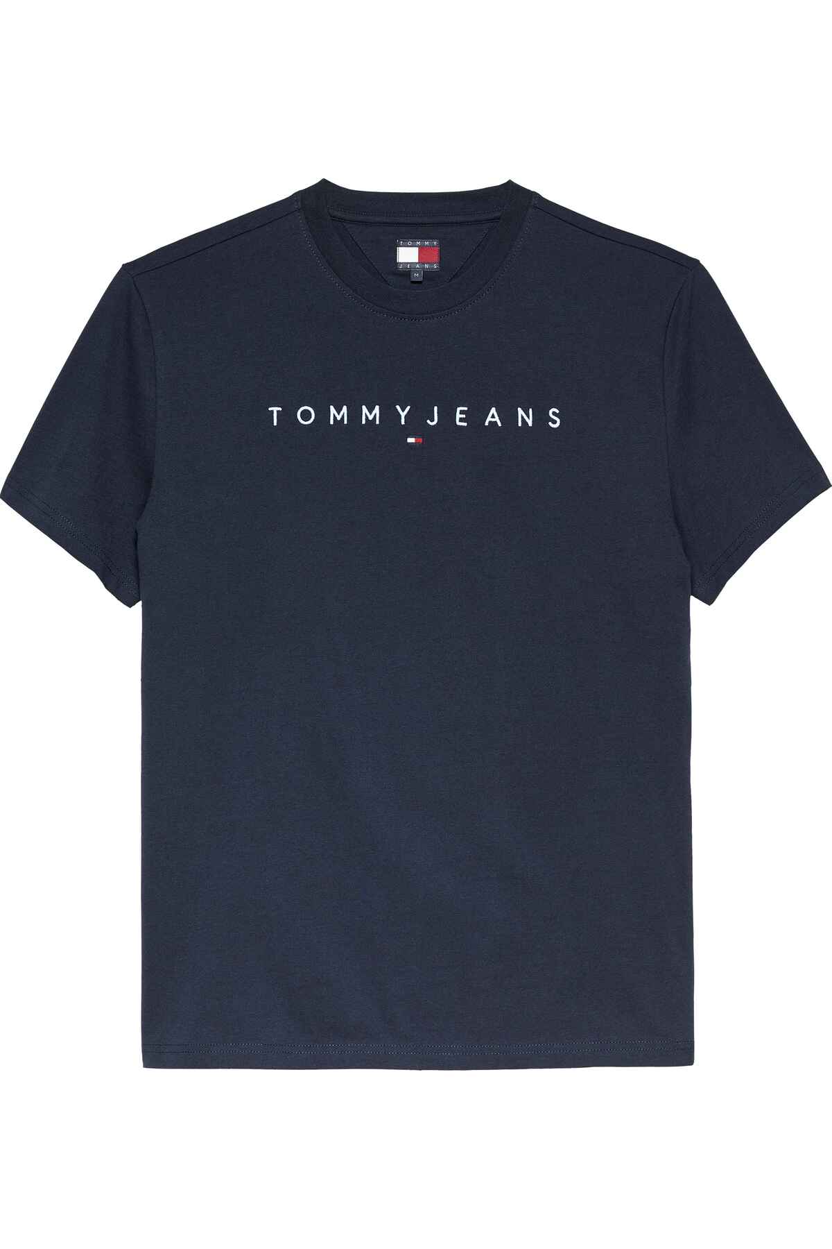 Organic Cotton Crew Neck with Men's Brand Logo Blue T-Shirt Suitable for Daily Use