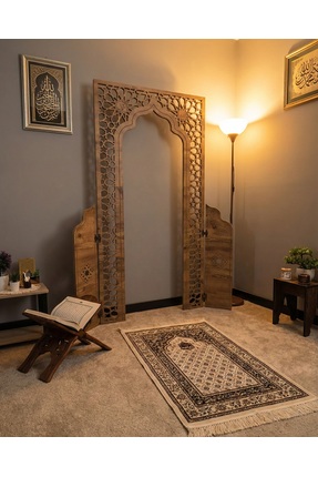 willhome Namaz Köşesi Odası Kıble İbadet Mihrap Mescid