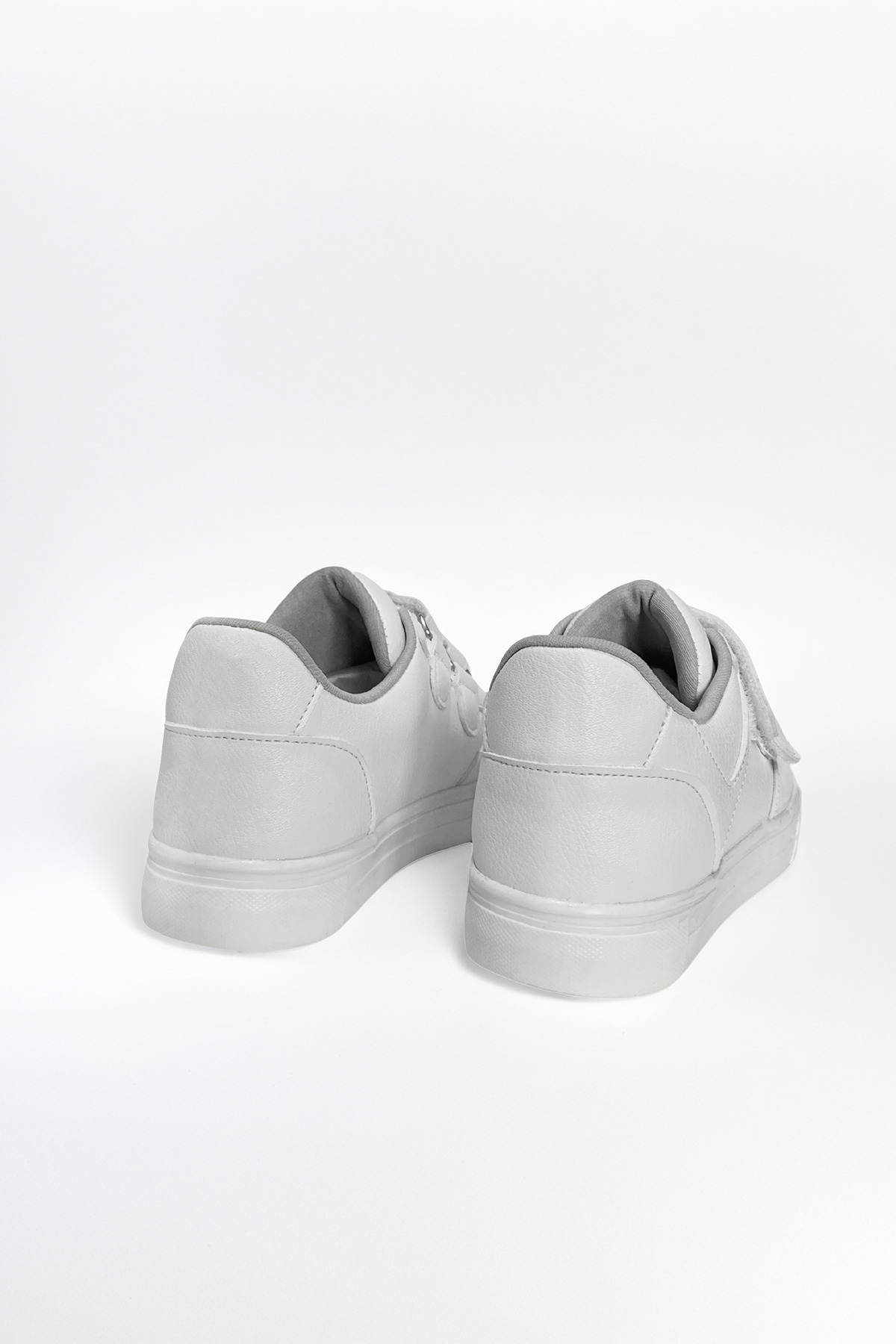 Sthapy Vaden Ortopedik Cırtlı Günlük Kız-Erkek Çocuk Beyaz Sneaker Spor Ayakkabısı 26-35 Numara fotoğrafı 6 (önizleme)