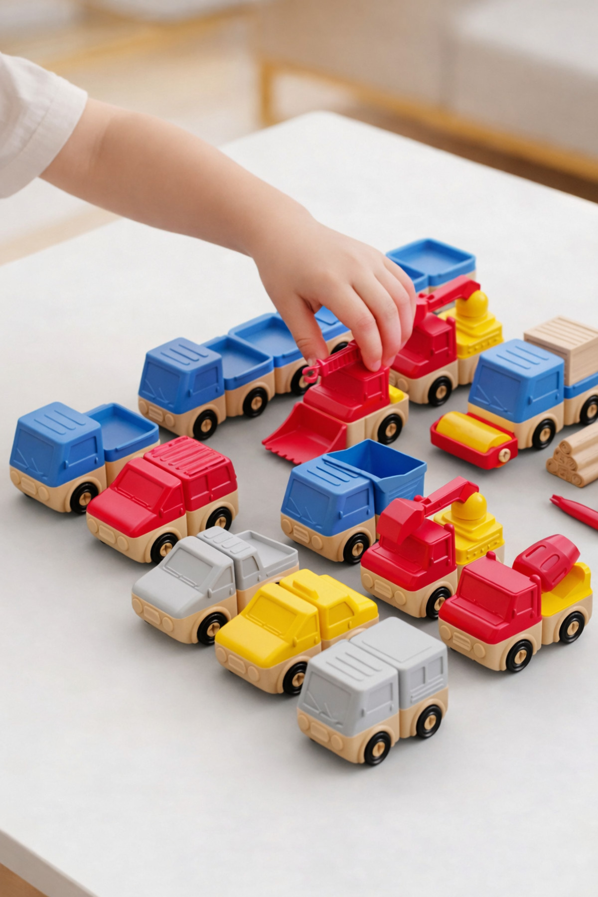 edoy Sök Tak Eğitici Araç Seti | Yap-Boz İş Makineleri | Yaratıcı Montessori Oyuncağı(Rastgele1 Araç) fotoğrafı 5 (önizleme)