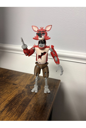 Modellio3D Foxy (Five Nights at Freddy's) FNAF Figür – 20 cm (%25 Büyütülmüş)