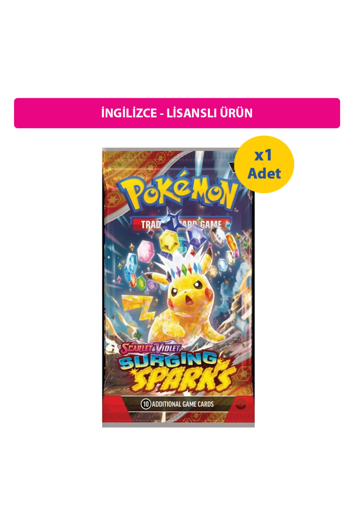 Pokemon TCG Surging Sparks Lisanlı Boosterpack x1 adet - Fiyatı