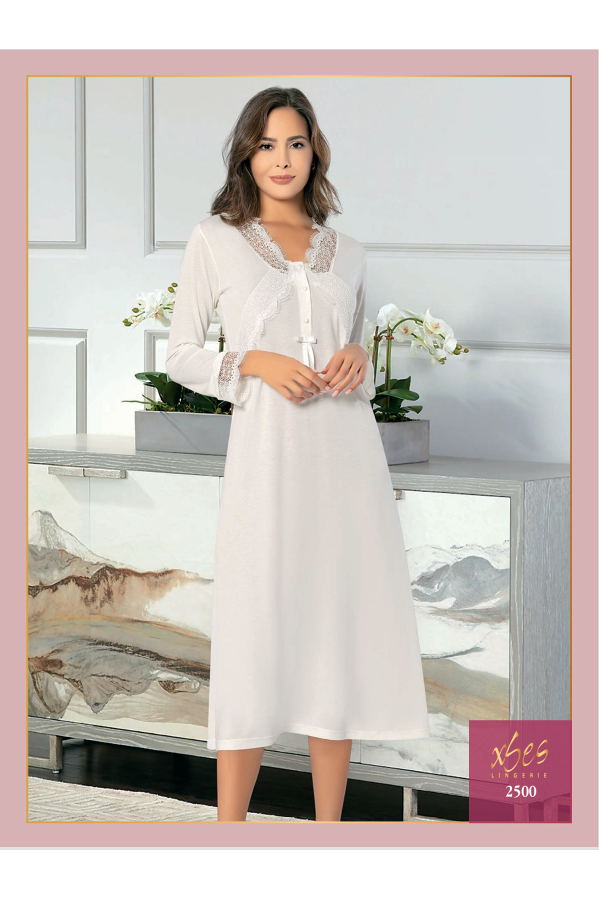 Fily İç Giyim X-SES LÜX PENYE TEK UZUN GECELİK