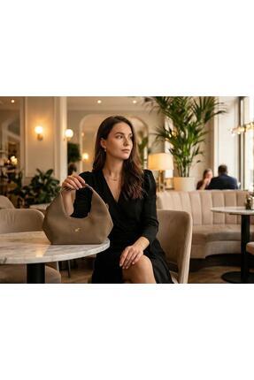 Ebriva Bags Kadın Süet Hobo El ve Omuz Çantası / Çapraz Çanta