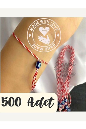 Seyyar Atölye 500 Adet Nazar Boncuklu Marteniçka Bileklik – Bahar ve Şans Dil...