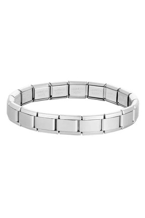 EfCe Jewelry Gümüş Renk Çelik Nomination Bileklik - İtalyan Tasarım Charm Bil...